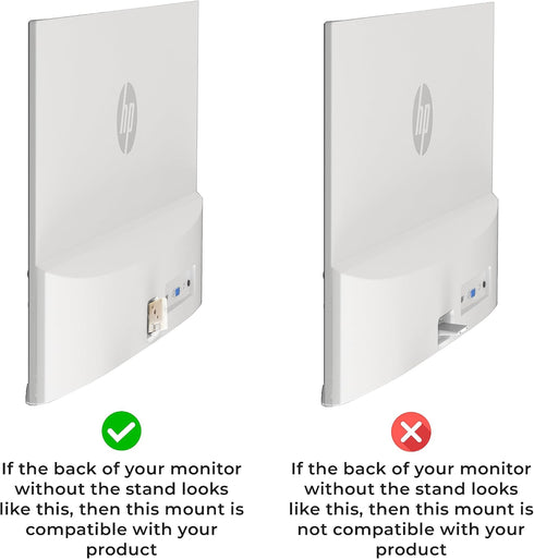 HumanCentric VESA Mount Adapter Compatible with HP M Series Monitors M22f M24f M24fd M24fw M24fwa M27f M27fd M27fq M27fw M27fwa and M32f, VESA Ada...