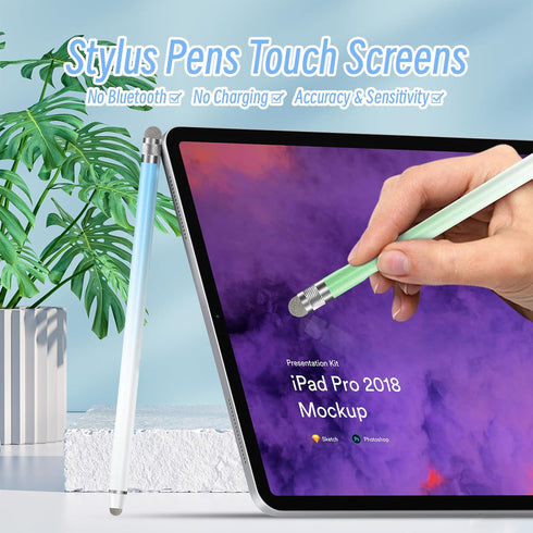 Stylus Pens for Touch Screens(5 Pcs), High Precision Fiber Tips Stylus Pen for iPad Compatible with iPad/iPhone/Android/Tablet and All Universal T...