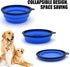 2-Pack Small Dog Travel Bowl, Collapsible Bowls for Dogs, Foldable Cat Water Bowl, Portable Pet Traveling Dish (Green & Blue)...