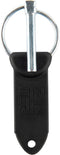 Pin Wiz Heavy-Duty Trailer Hitch Pins and Clips, Zinc Alloy Finish, Carbon Fiber Steel, Self Locking, Silver/Black, 1/4" Diameter...