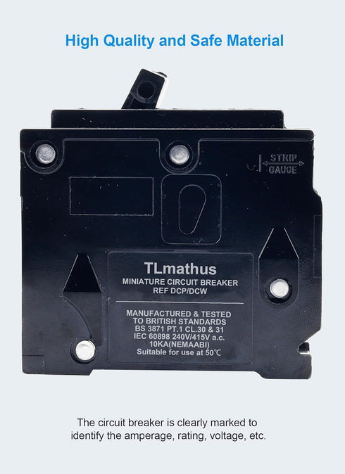 ?????? ?????????????? 50 Amp 2 Pole Type QP Circuit Breaker Plug-in Mount Standard MCB Thermal Magnetic Protection, 10KA 120/240V, Compatible with...