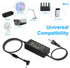 HOUHUI 24V 4A Power Supply Adapter, AC 100-240V to DC 24 Volt 4 Amp 96W Suit 3A 2A 1A Device Transformer AC/DC Power Adapter Converter with 5.5x2....