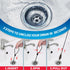 30 Inches Sink Snake Drain Clog Remover, Upgraded Anti-break Steel Plumbing Snake with Nylon Coating, Drain Hair Remover for Shower Drain, Bathroo...