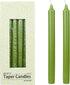 Zest Candle 12-Piece Taper Candles, 10-Inch, Sage Green Straight...