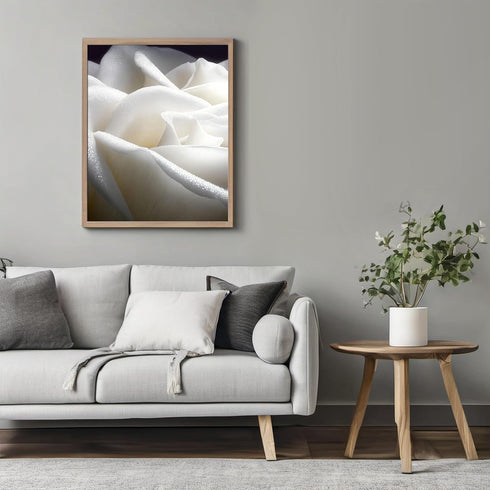 Posterizer 1 pcs-delicate rose petals close up photo -1-Floral & Botanical Art Gifts for Women Decor for Home & Office- unframed wall art...