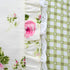 FADFAY Farmhouse Style Pillowcases Pink Rosetta Printed Gold with Green Plaid Elegant Country Style 100% Cotton Vintage Lace Ruffles Bedding Pillo...