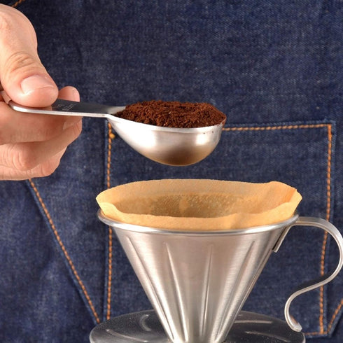 coffee scoop 3-piece set Stainless steel tablespoon measure spoon, Coffee scoop 1 tablespoon(15 ml, silver) Suitable for ground coffee, Milk, Powd...