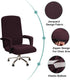 Turquoize Office Chair Cover - Stretch Computer Chair Cover with Arms, Universal Removable Rotating Slipcover for Dogs, Cats & Pets, Brown...
