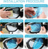 2 PCS Car Rearview Mirror Film, 3.93" x 5.9" Oval Side Window HD Anti-Fog Nano Rain-Proof Water-Repellent Film, Clear Vision Accessories, Compatib...