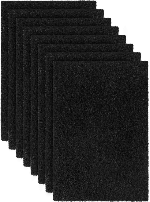 8 Pcs Charcoal Filters Compatible with Van Ness Cat Litter Box, 4.5 x 6.5Inch Replacement Activated Carbon Premium Odor Filters for Pureness F6 Ze...