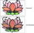 Lotus Flower Decor Stained Glass Window Hangings,Sun Catcher Gift for Mom Lotus Flower Decoration for Kitchen Livingroom,Birthday Gifts for Women...