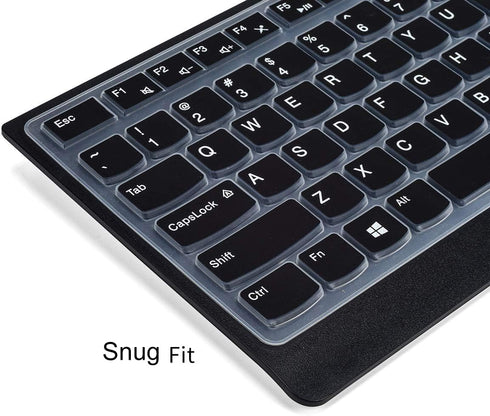 CaseBuy Keyboard Cover for Lenovo 510 Wireless Keyboard GX30N81775 4X30M39458, Lenovo Wireless Keyboard Protector Skin, Keyboard Accessories, Blac...