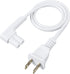 19.5in 2-Pack Power Cord Compatible with Sonos One, Sonos One SL, Sonos Play-1 Speakers - Power Plug Cable (Short, White)...
