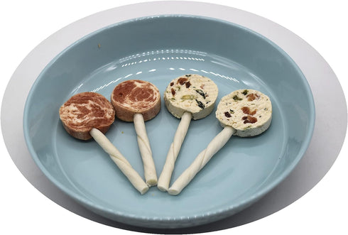 Cod and Chicken Lollipop Dog Food,Pet Treats Chicken and Green Vegetable Pet Food,Organic Pet Snacks Dog Chews Deodorizing Clean Teeth,Dog Trainin...
