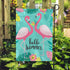 Seasonal Garden Flag Yard Flag ?Two Cute Flamingos Hello Summer Vertical Double Sided Design for All Seasons and Holidays Yard Outdoor Polyester 1...