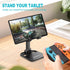 Folding Cell Phone Stand for Desk, Adjustable in Height and Angle Phone Holder, Widely Compatible with All Phones, Tablets, and Other Desk Accesso...