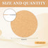 130 Pcs Cork Coasters, SPOKKI 3.5“ Self-Adhesive Cork Sheets Cork Board for DIY Coasters with Strong Adhesive-Backe, DIY Crafts Thin Drinks Cork C...