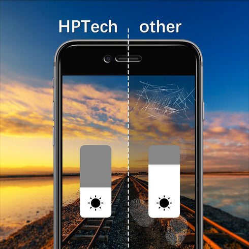 HPTech (2 Pack) Privacy Screen Protector Designed for iPhone SE 2020, iPhone 8, iPhone 7, iPhone 6S, iPhone 6 4.7-Inch Anti-Spy Tempered Glass, An...