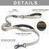 Fida 5 FT Heavy Duty Dog Leash with 2 Comfortable Padded Handles, Traffic Handle & Advanced Easy Snap Hook, Reflective Walking Lead for Large, Med...