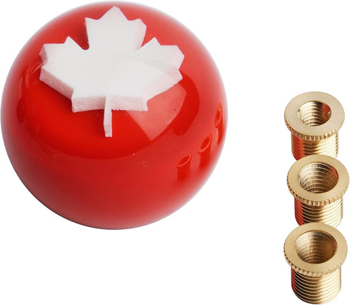 Pool Ball Billiard Stick Shift Knob Universal Gear Shifter Knobs for Car SUV Bus Truck (Canada Flag)...