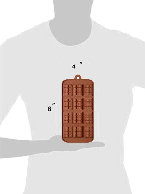 3 pack X Thin Mini Waffle Mold Chocolate DIY Tray Mould Silicone Party maker...