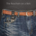 diodrio EDC Leather Strap Keychain Holder, Heavy Duty Belt Clip Key Ring Fob Holder. 2 per Pack....