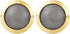 X AUTOHAUX 2pcs 4" Car Metal Audio Speaker Cover Black Glossy Mesh Subwoofer Grill Horn Guard Decorative Circle Grille Protector Gold Tone...