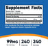 Nutricost Potassium Citrate 99mg, 240 Capsules - Gluten Free, Non-GMO...