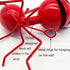 Metal Yard Art Garden Decor Cute Ant Outdoor Wall Sculptures Patio Lawn Ornament Fence Decoraions - Set of 4 Red...