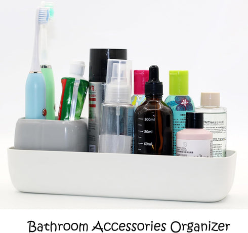 Toothbrush Holder Toothpaste Holder for Bathroom Vanity Organizer Countertop with Bathroom Cups, Electric Toothbrush Holder, Kids Bathroom Decor, ...