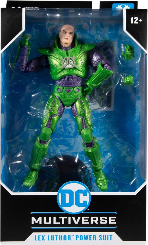 McFarlane Toys DC Multiverse Lex Luthor in Green Power Suit 7" Action Figure with Accessories, Multicolor...