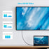 Cable Matters 40Gbps Right Angle USB 4 Cable 3.3 ft, Support 8K@60Hz Video, 240W Charging, USB4 Cable Right Angle/USB C Display Cable, Compatible ...