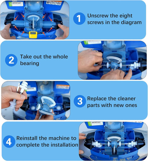 MX8 Pool Cleaner Parts for ATIE MX6 MX8 MX6EL MX8EL Elite,Pool Cleaner Drive Shaft Tune-up Compatible with Zodiac,with Drive Shaft Assembly R05251...