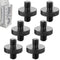 Camera Mount Screw 1/4 Male to 1/4 Male Threaded Tripod Screw Adapter for Camera Cage Camera Shoulder Mount DSLR Mic Stand 6 Pcs (Black)...