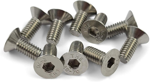 Brake Rotor Screws - Compatible with Honda - Compatible with Acura - Stainless Steel (10 Pack)...