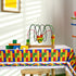 Tatuo 3 Pcs Building Block Party Tablecloths Building Block Party Supplies 71 x 42.5 Inches Waterproof Plastic Table Covers for Building Block Bir...