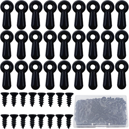 Picture Frame Turn Button Fasteners Set - 100 Pieces Picture Frame Hardware Backing Clips Photo Frame Hardware Clips with 100 Pieces Screws for Cr...