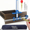 King&Charles Cabinet Hardware Jig, Cabinet Handle Jig + Automatic Hole Punch + Point Drill Bits, Cabinet Jig for Handles and Pulls on Drawers/Cabi...