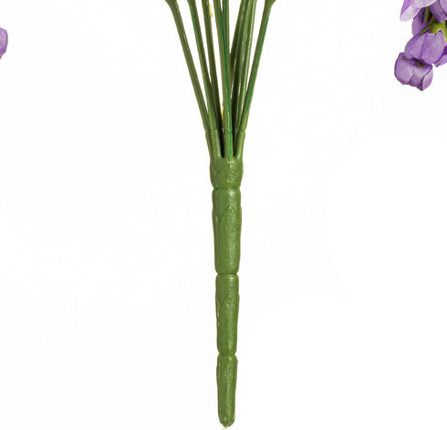 Vickerman Everyday Artificial Lavender Wistera Bush 19" Long - Sophisticated Faux Flowers with Lifelike Appearance for Indoor Use - Add Charm to Y...