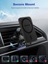 Magnetic Wireless Car Charger, Design for MagSafe Car Mount Charger, Strong Magnetic 15W Fast Charging Car Charger Phone Holder with USB Car Charg...