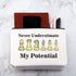 Funny Chess Bag Chess Player Gift Chess Lover Gift Never Understimate My Potential Makeup Bag...