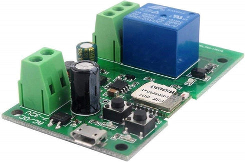 1 Channel WiFi Momentary Inching Relay Self-Lock Switch Module,DIY WiFi Garage Door Opener, Work with Alexa Google Home Nest IFTTT......