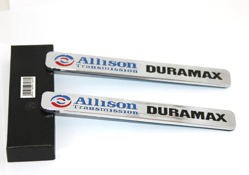 Yoaoo 2Pack Autotuning OEM Allison Transmission Duramax Emblem 2500Hd Compatible with Silverado Chrome Black...