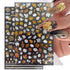 8Sheets Gold Maple Leaf Nail Stickers 3D Fall Nail Art Supplies Holographic Autumn Nail Art Sticker Maple Leaves Design Foils Laser Shiny DIY Nail...