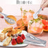 12 Pack Premium Small Serving Tongs, Dmoera Mini Stainless Steel Appetizer Tongs, 5Inch,5.2Inch(12.7cm)...
