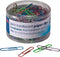 OIC 97212 Translucent Vinyl Paper Clip, Giant, Blue,Red,Green,Silver,Purple, 200 per Pack...