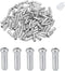 100 Pcs Cable End Crimps, Bike Cable End Caps, Alloy Road Mountain Bikes Brake Tips Shifter, Silver,with Storage Box...