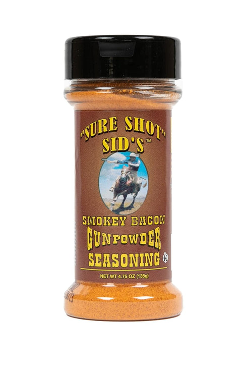 Sure Shot Sid’s Smokey Bacon Gunpowder Seasoning - Famous BBQ Rub Powder Grill Seasoning for Beef, Steak Meat, All-Purpose Seasoning Blend Dry Rub...