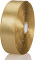 YASEO 1 Inch Champaign Gold Solid Satin Ribbon, 50 Yards Craft Fabric Ribbon for Gift Wrapping Floral Bouquets Wedding Party Decoration...