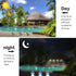 JIGUOOR Solar Deck Lights LED Driveway Lights Solar Powered Dock Light Outdoor IP68 Waterproof Road Markers for Step Sidewalk Stair Boat Garden Gr...